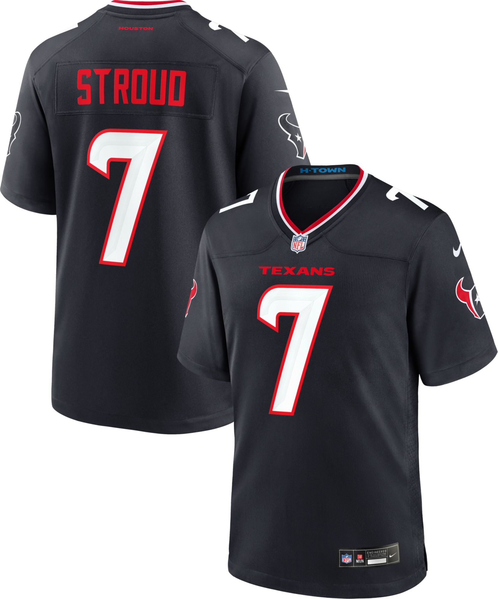 Nike Youth Houston Texans C.J. Stroud #7 Navy Game Jersey product image