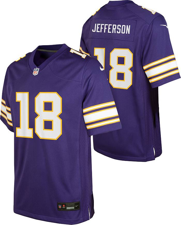 Nike Men's Minnesota Vikings Justin Jefferson #18 Alternate Purple