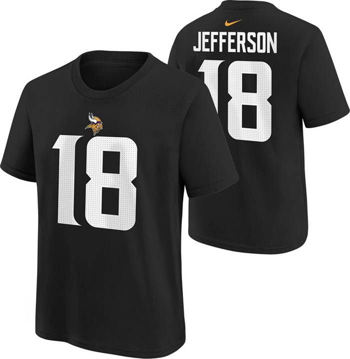 Nfl Minnesota Vikings Boys' Short Sleeve Jefferson Jersey : Target