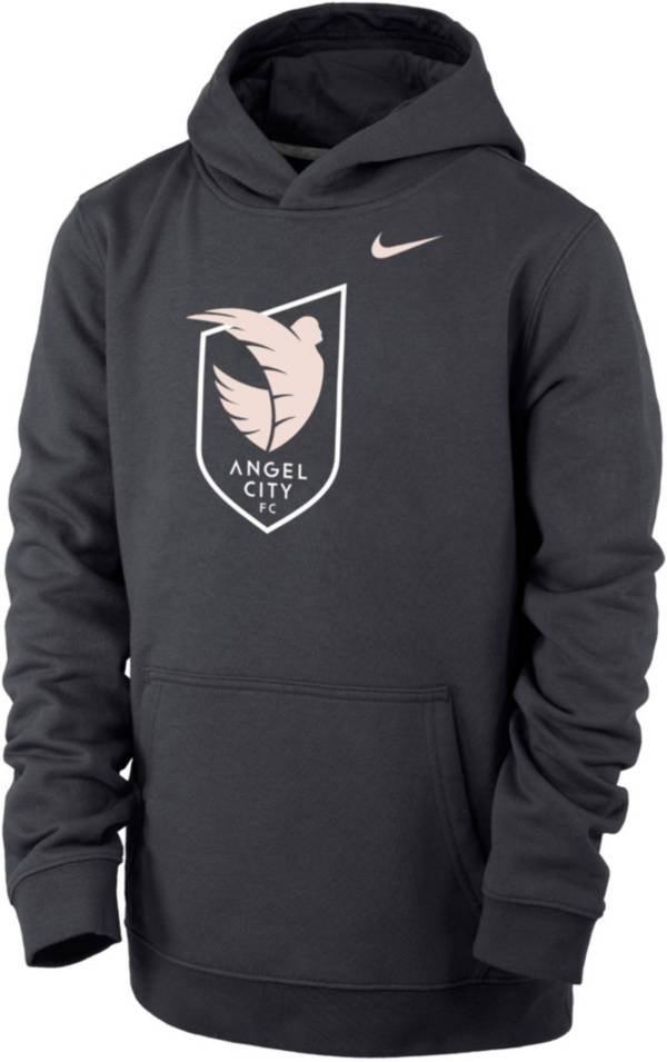 Nike Youth Angel City FC Logo Grey Therma Pullover Hoodie product image