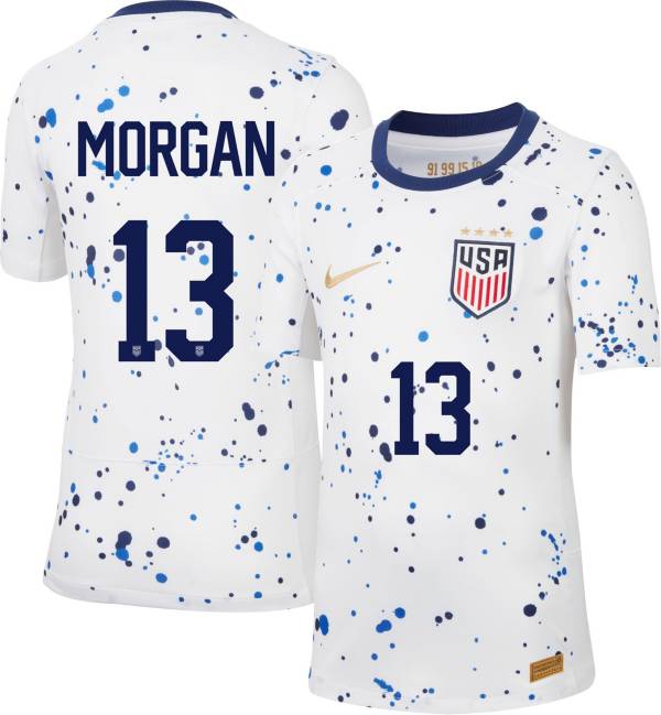 Nike Youth USWNT 2023 Alex Morgan #13 Home Replica Jersey product image