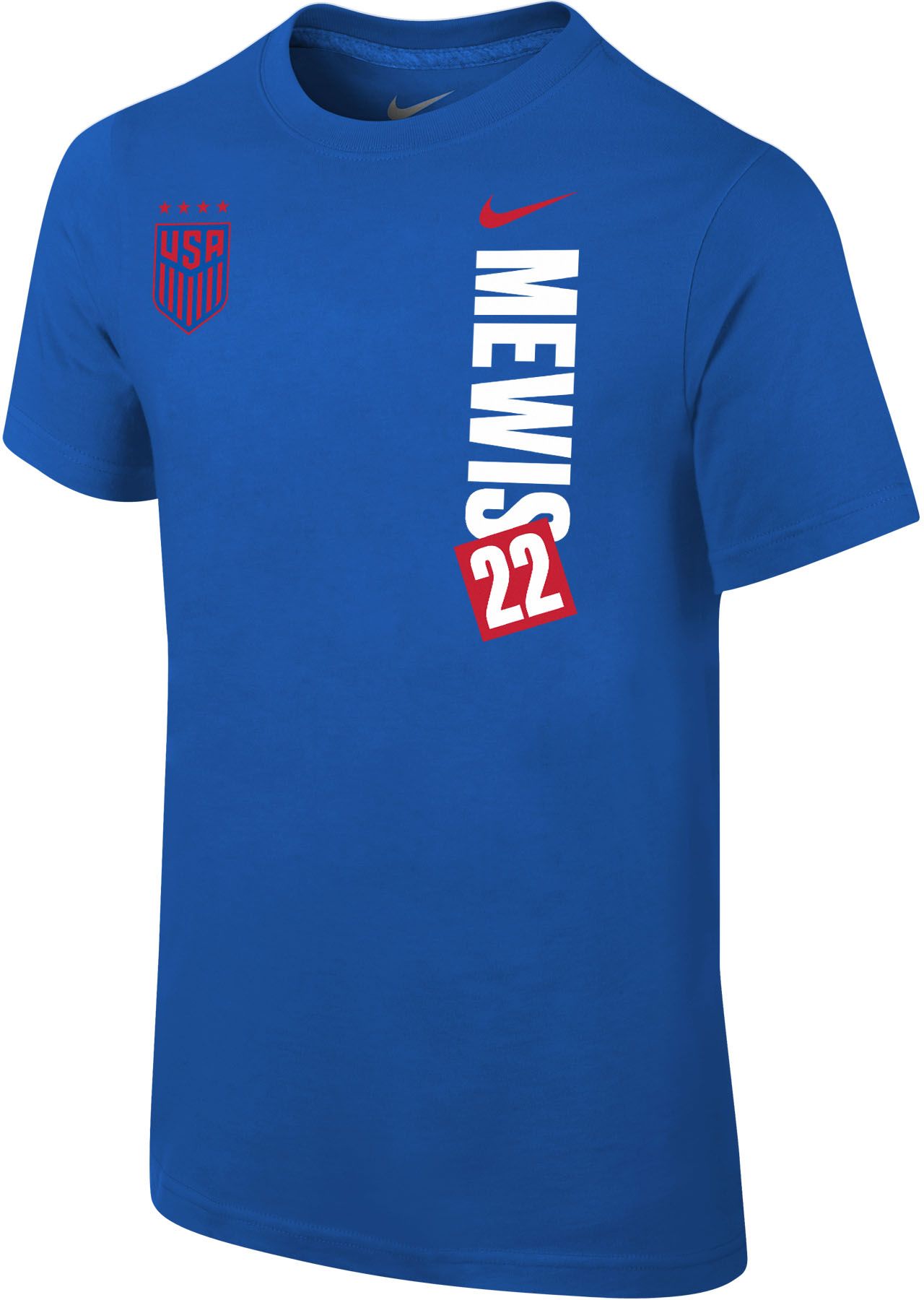 Nike Youth USWNT 2023 One-Hit Kristie Mewis #22 Away T-Shirt