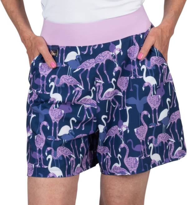 Nancy Lopez Women's 18" Flamingo Romper Golf Shorts product image
