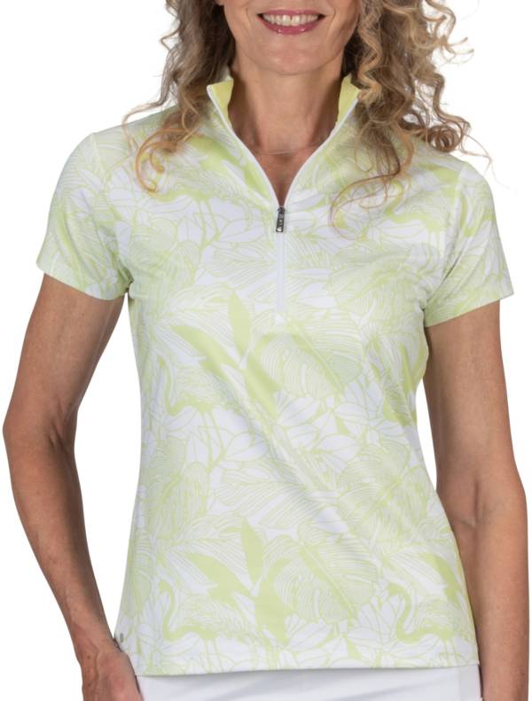 Nancy Lopez Women's Short Sleeve 1/4 Zip Lush Golf Polo