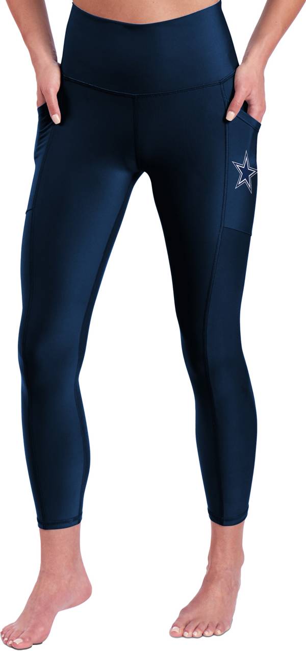 Certo Dallas Cowboys Women's Navy High Waist Logo Two-Pocket Leggings
