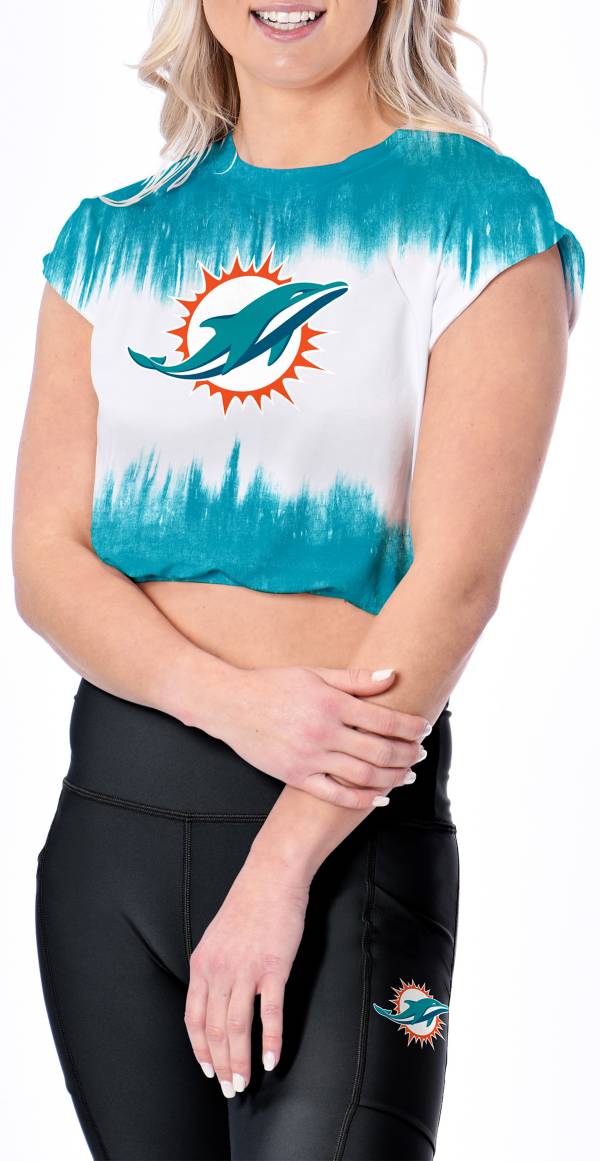 Certo Women's Miami Dolphins Framework White T-Shirt