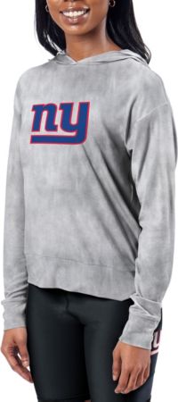 Concepts Sport Women's New York Giants Brushed Terry Oatmeal Long Sleeve Crew  Sweatshirt