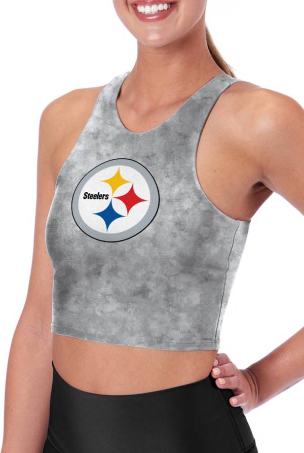 Certo Women's Pittsburgh Steelers Crosstown Midi Tank Bra product image