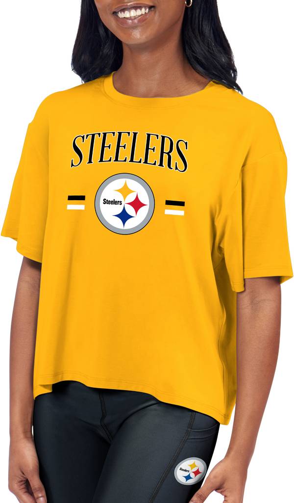 Certo Women's Pittsburgh Steelers Format Gold T-Shirt product image