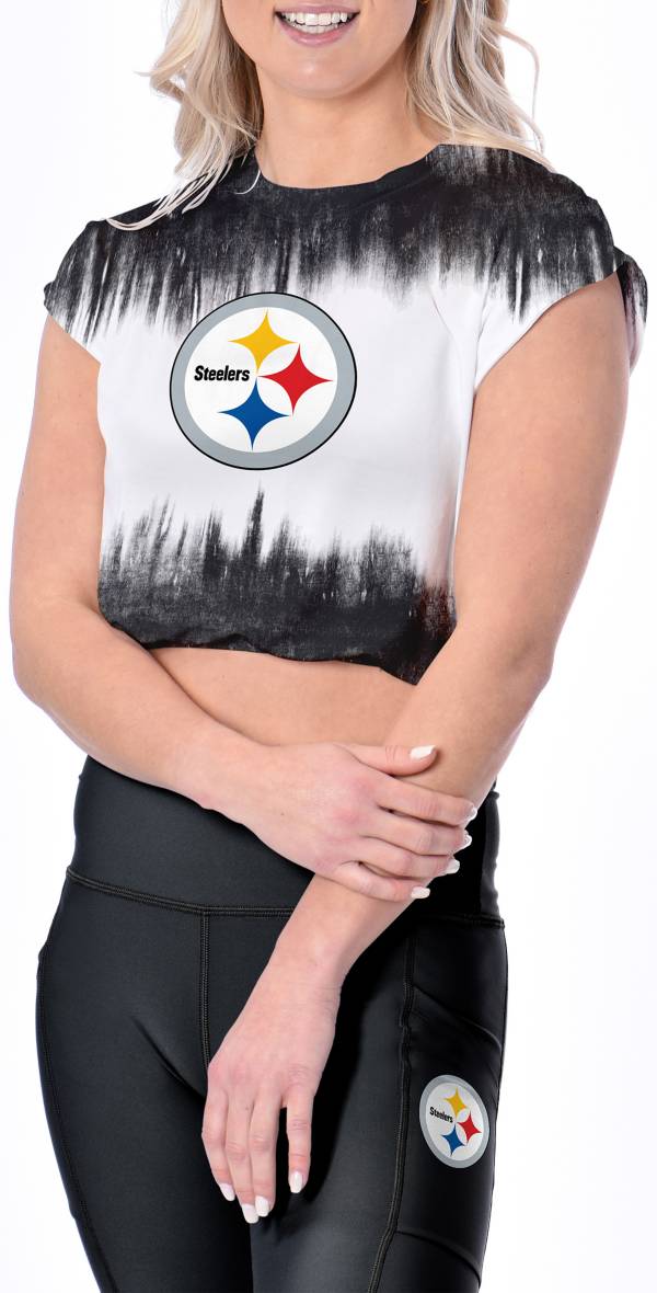 Certo Women's Pittsburgh Steelers Framework White T-Shirt product image