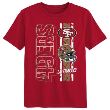 sorry, NFL Team Apparel Little Kids' San Francisco 49ers All In Dark Red T-Shirt is currently out of stock
