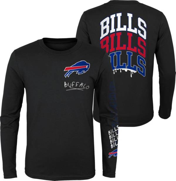 NFL Team Apparel Little Kids' Buffalo Bills Drip Long Sleeve T-Shirt