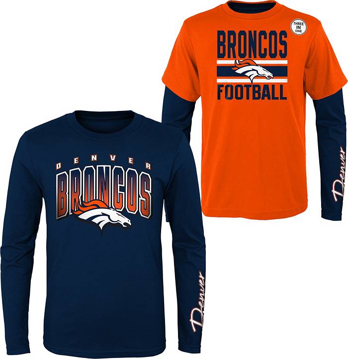 NFL Team Apparel Boys' Denver Broncos Fan Fave 3-In-1 T-Shirt