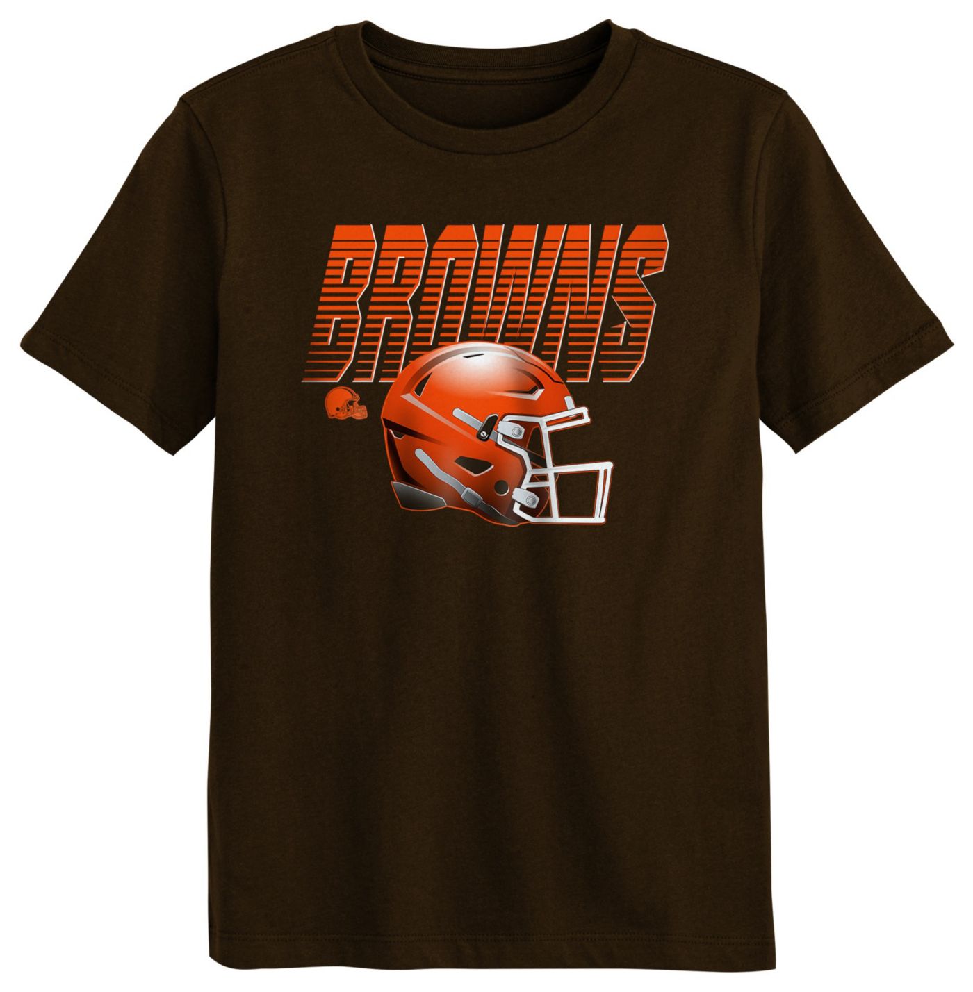 NFL Team Apparel Little Kids Cleveland Browns Helmet Brown Suede T Shirt Dick s Sporting Goods