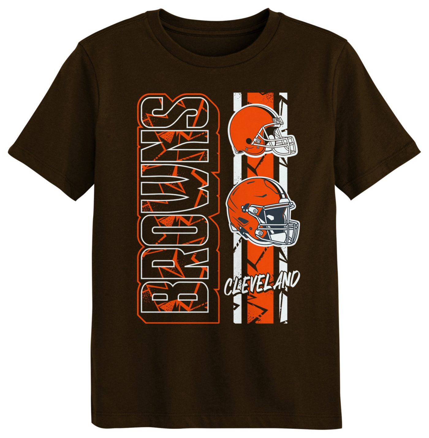 NFL Team Apparel Little Kids Cleveland Browns All In Brown Suede T Shirt Dick s Sporting Goods