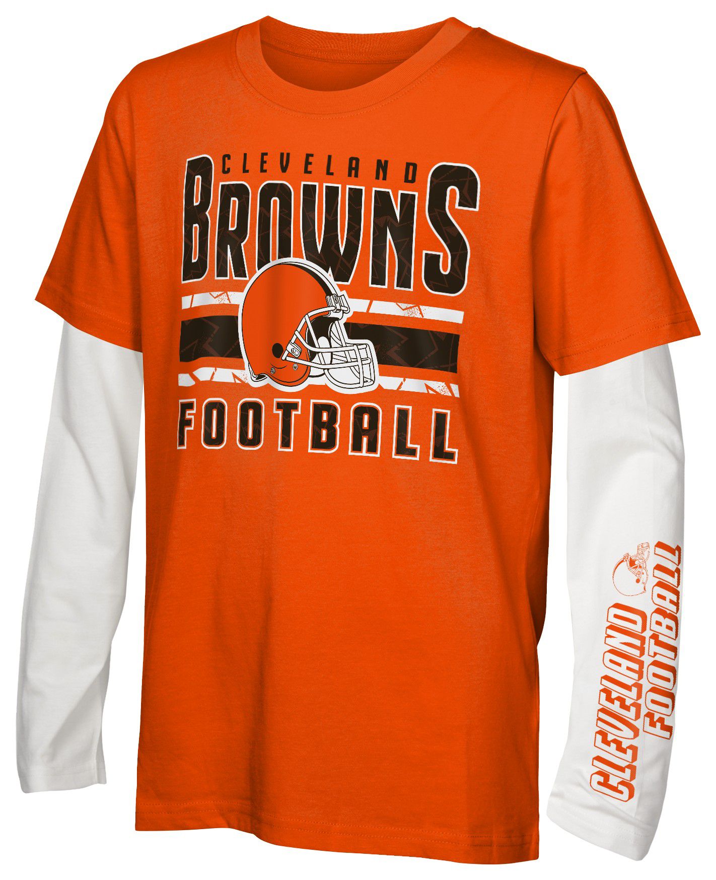 NFL Team Apparel Boys' Cleveland Browns Mix 3-In-1 Team Color T-Shirt Set product image