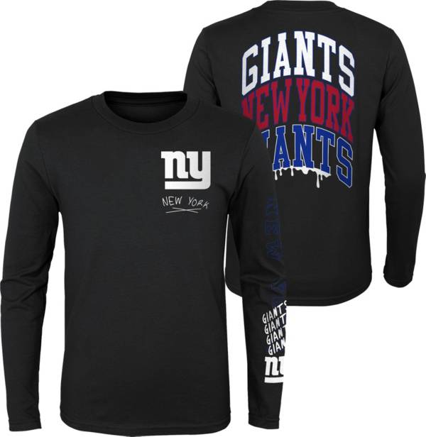 New Era Little Kids' New York Giants Glitter Star Grey T-Shirt