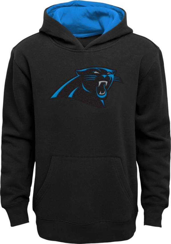 NFL Team Apparel Little Kids Carolina Panthers Prime Black Hoodie