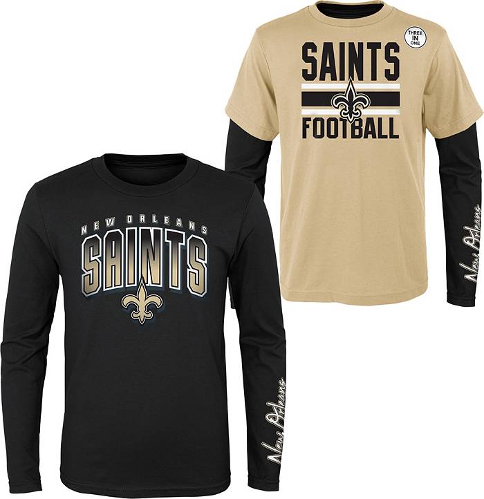 NFL Team Apparel Boys' New Orleans Saints Fan Fave 3-In-1 T-Shirt