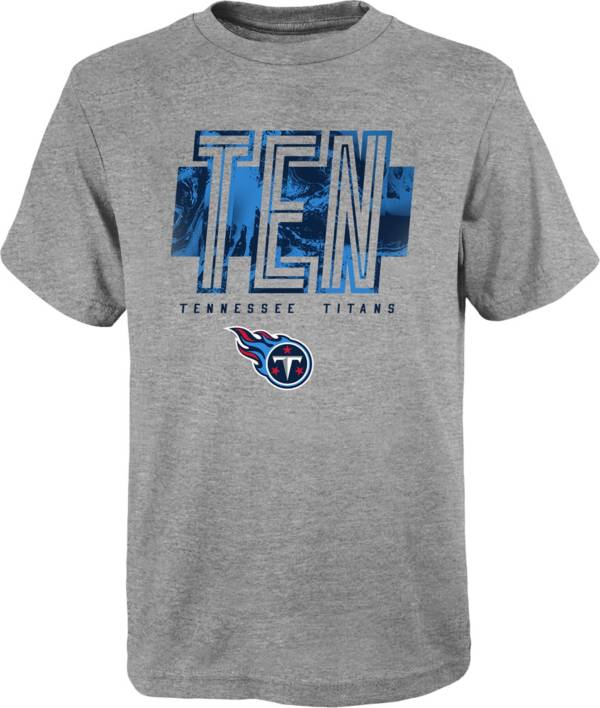 NFL Team Apparel Boys' Tennessee Titans Abbreviated Grey T-Shirt product image