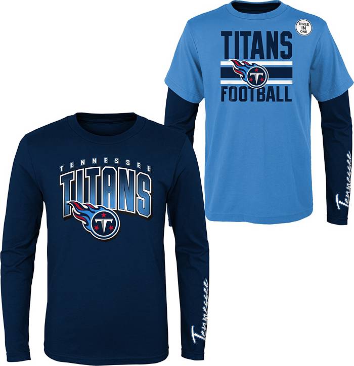NFL Team Apparel Boys' Tennessee Titans Fan Fave 3-In-1 T-Shirt