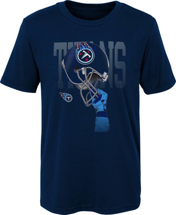 NFL Team Apparel Youth Tennessee Titans Derrick Henry #22 Drip Navy T-Shirt