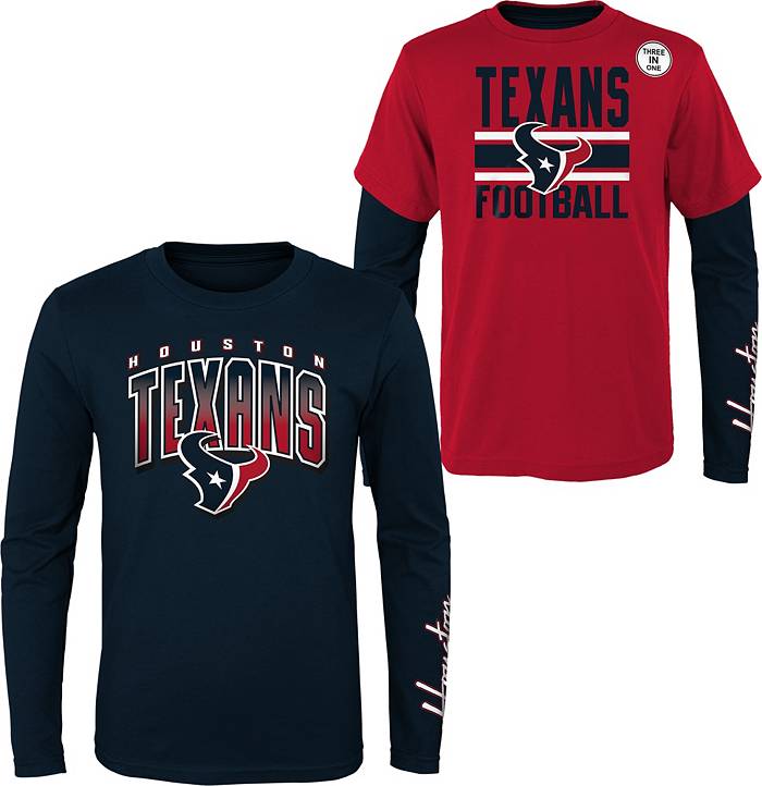 NFL Team Apparel Boys' Houston Texans Fan Fave 3-In-1 T-Shirt