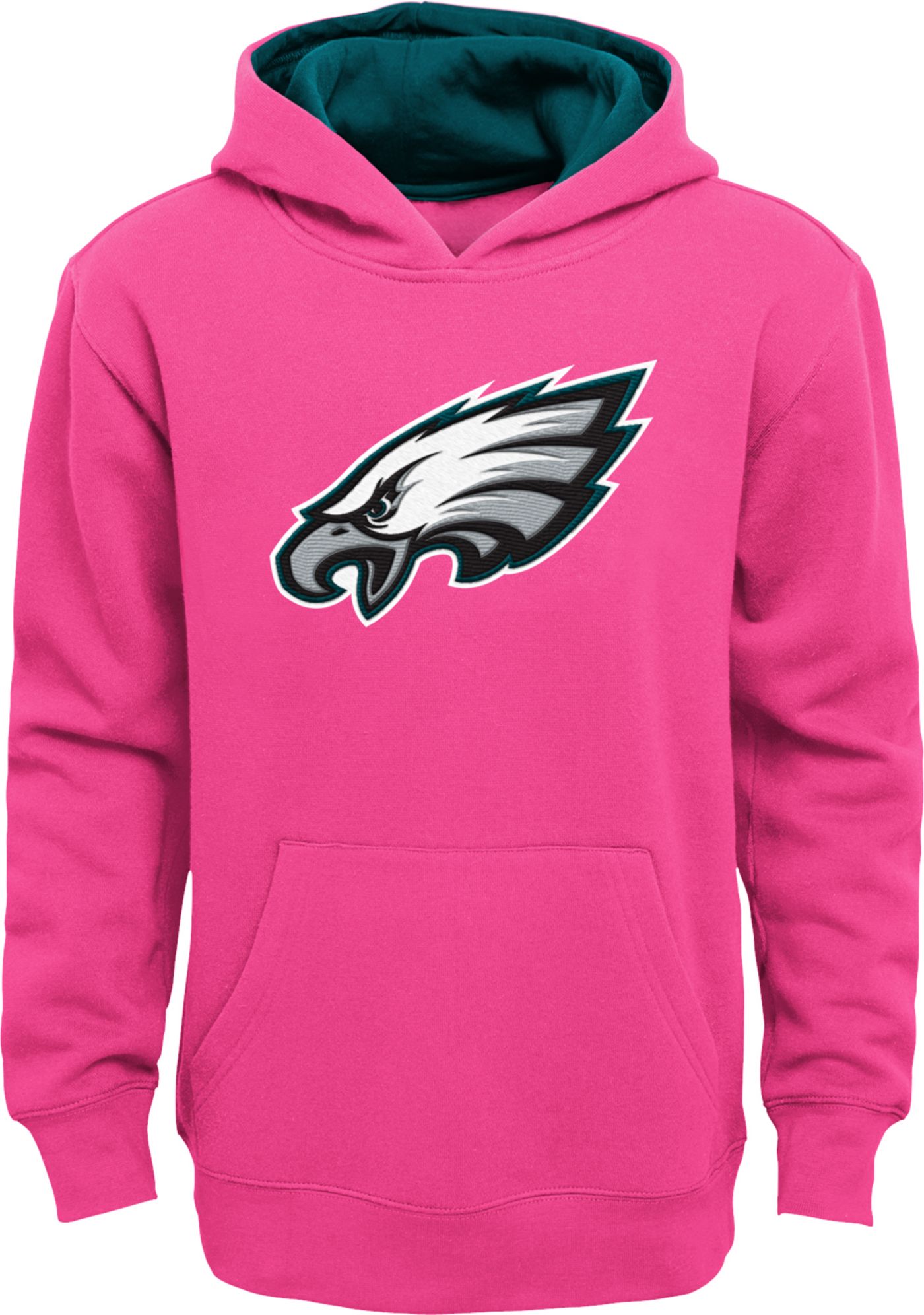 NFL Team Apparel Little Girls Philadelphia Eagles Prime Pink Hoodie Dick s Sporting Goods