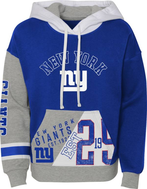 NFL Team Apparel Little Girls' New York Giants True Fan Pullover Hoodie product image