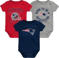 NFL Team Apparel Infant New England Patriots 'Born 2 Be' 3-Pack Bodysuit Set | Dick's Sporting Goods