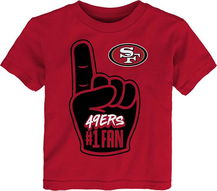 NFL Team Apparel Toddler San Francisco 49ers Handoff Red T-Shirt