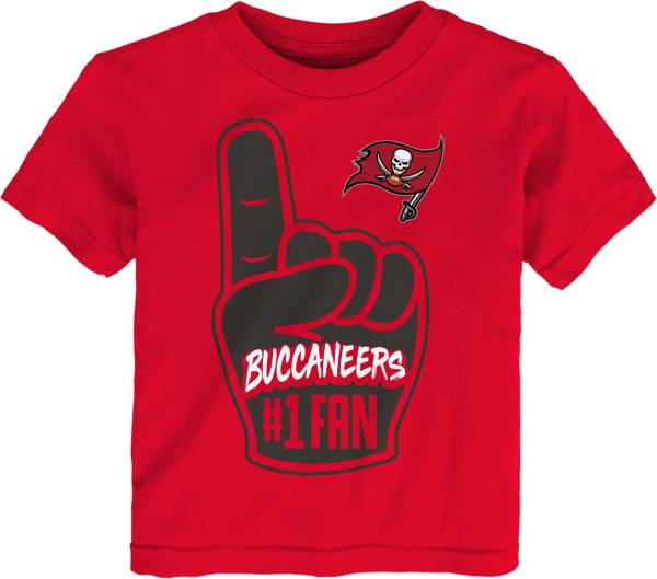 NFL Team Apparel Toddler Tampa Bay Buccaneers Handoff Red T-Shirt