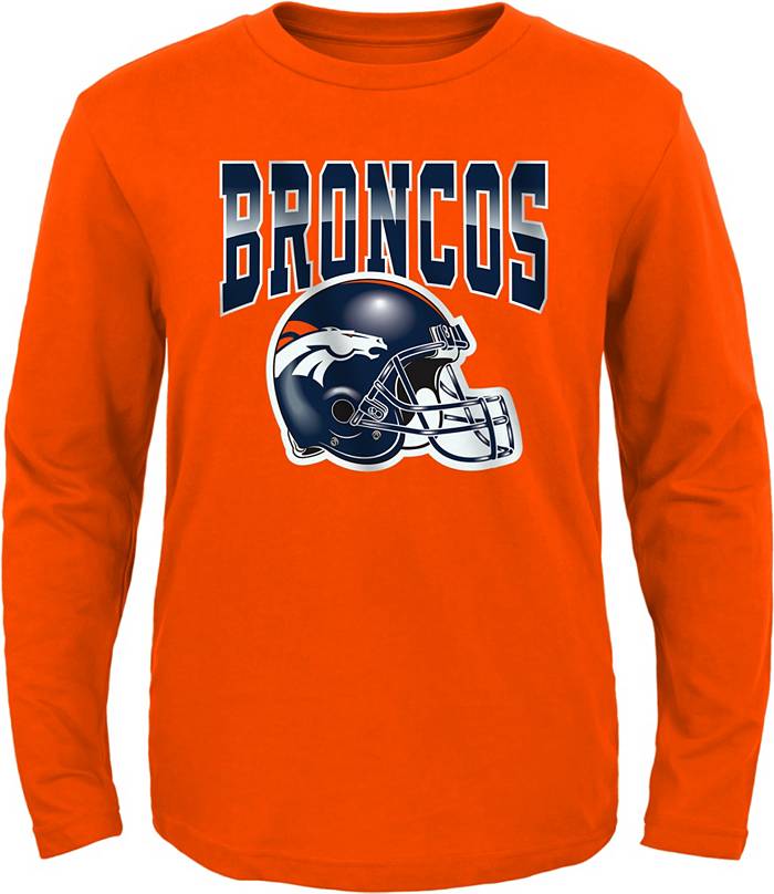 NFL Team Apparel Toddler Denver Broncos Horizon Orange Long Sleeve T-Shirt