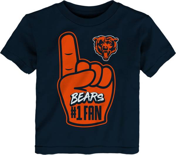 NFL Team Apparel Toddler Chicago Bears Handoff Navy T Shirt