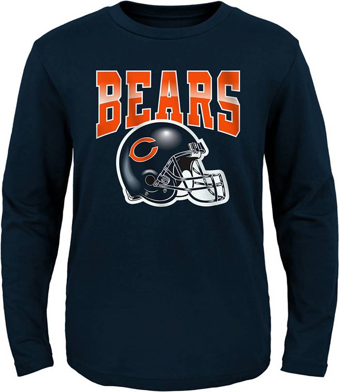NFL Team Apparel Toddler Chicago Bears Horizon Navy Long Sleeve T-Shirt