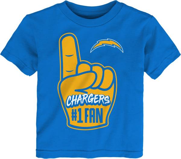 NFL Team Apparel Toddler Los Angeles Chargers Handoff T-Shirt