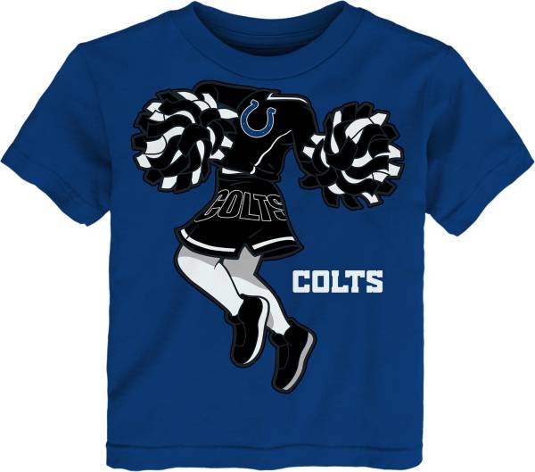 NFL Team Apparel Toddler Indianapolis Colts Cheerleader Blue T