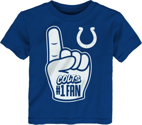 NFL Team Apparel Youth Indianapolis Colts Game Time White T-Shirt