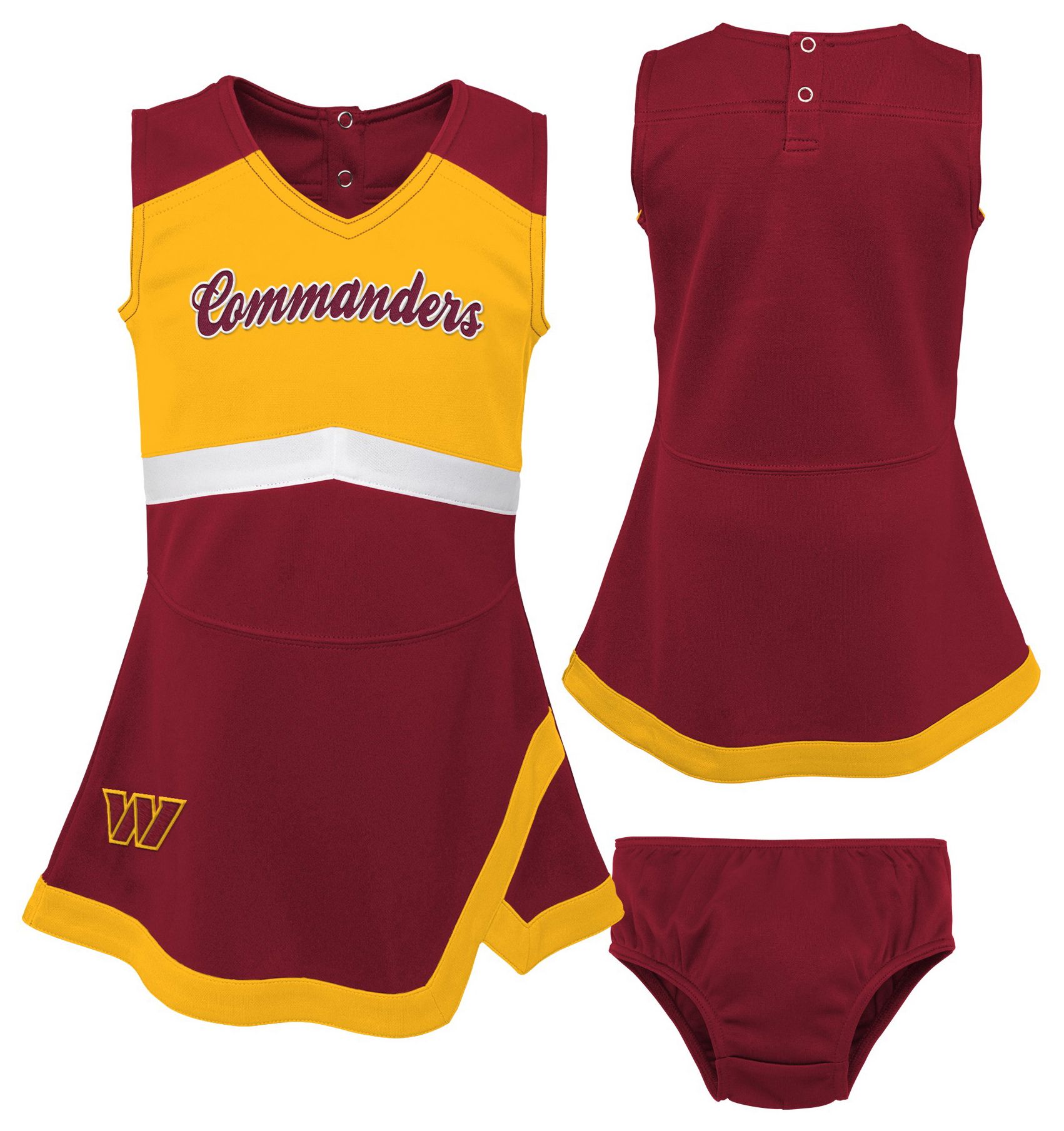 NFL Team Apparel Toddler Washington Commanders Cheer Dress product image