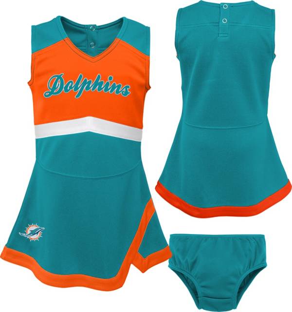 NFL Team Apparel Toddler Miami Dolphins Cheer Dress
