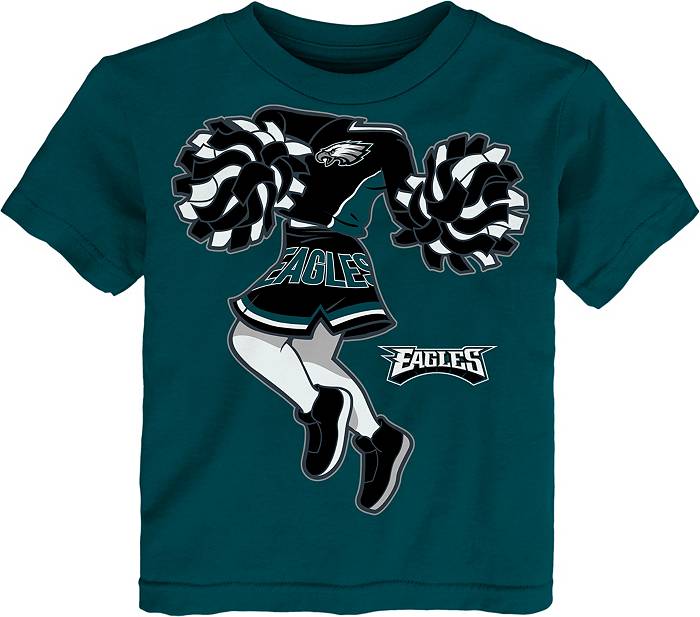 NFL Team Apparel Toddler Philadelphia Eagles Cheerleader Green T-Shirt