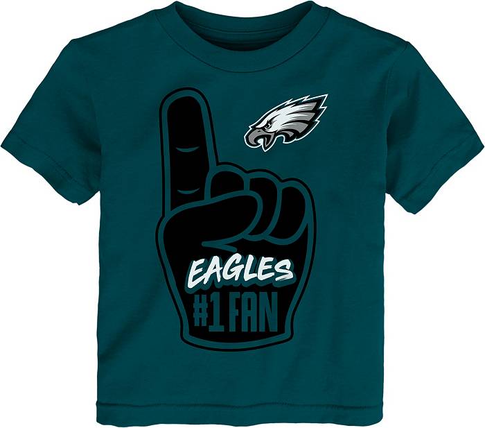 NFL Team Apparel Toddler Philadelphia Eagles Handoff Green T-Shirt