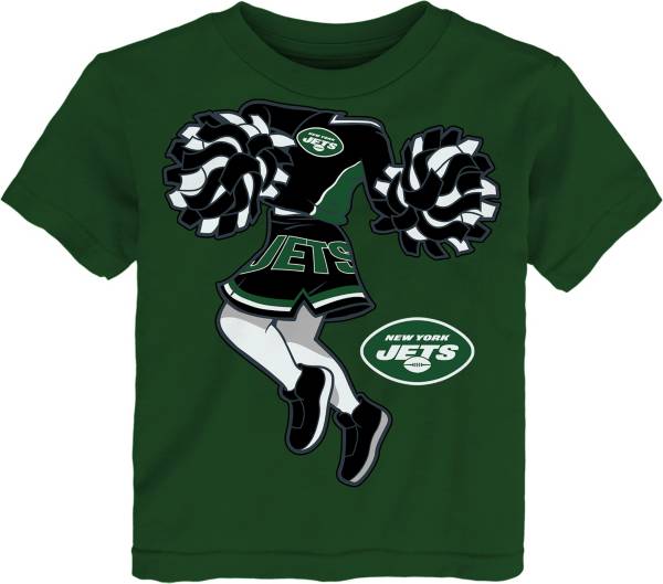 NFL Team Apparel Toddler New York Jets Cheerleader Green T-Shirt product image