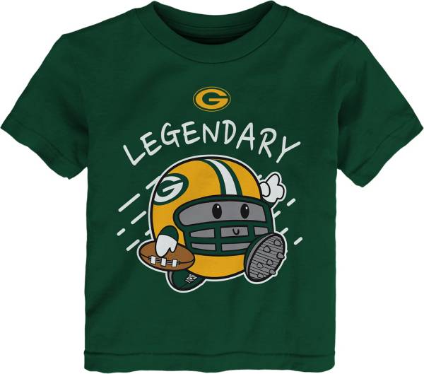 NFL Team Apparel Toddler Green Bay Packers Poki Green T-Shirt