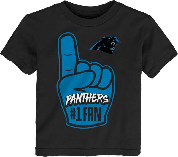 NFL Team Apparel Toddler Carolina Panthers Handoff Black T Shirt