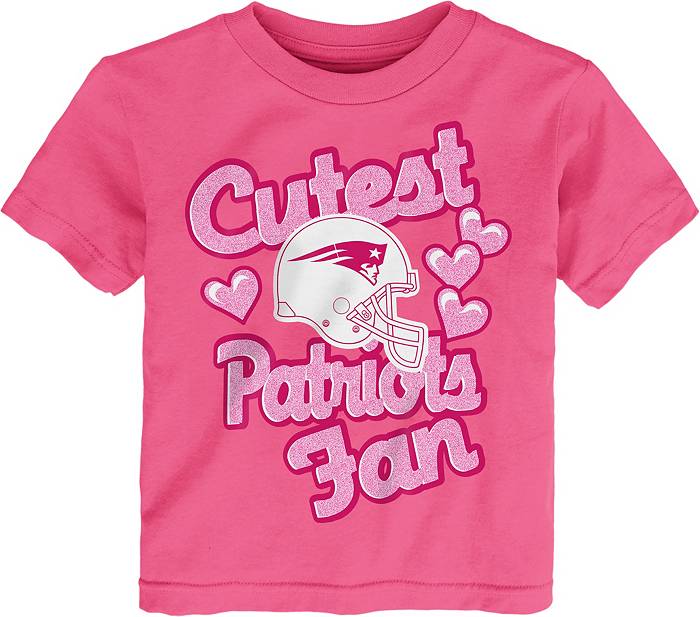 NFL Team Apparel Toddler New England Patriots Cutest Fan Pink T