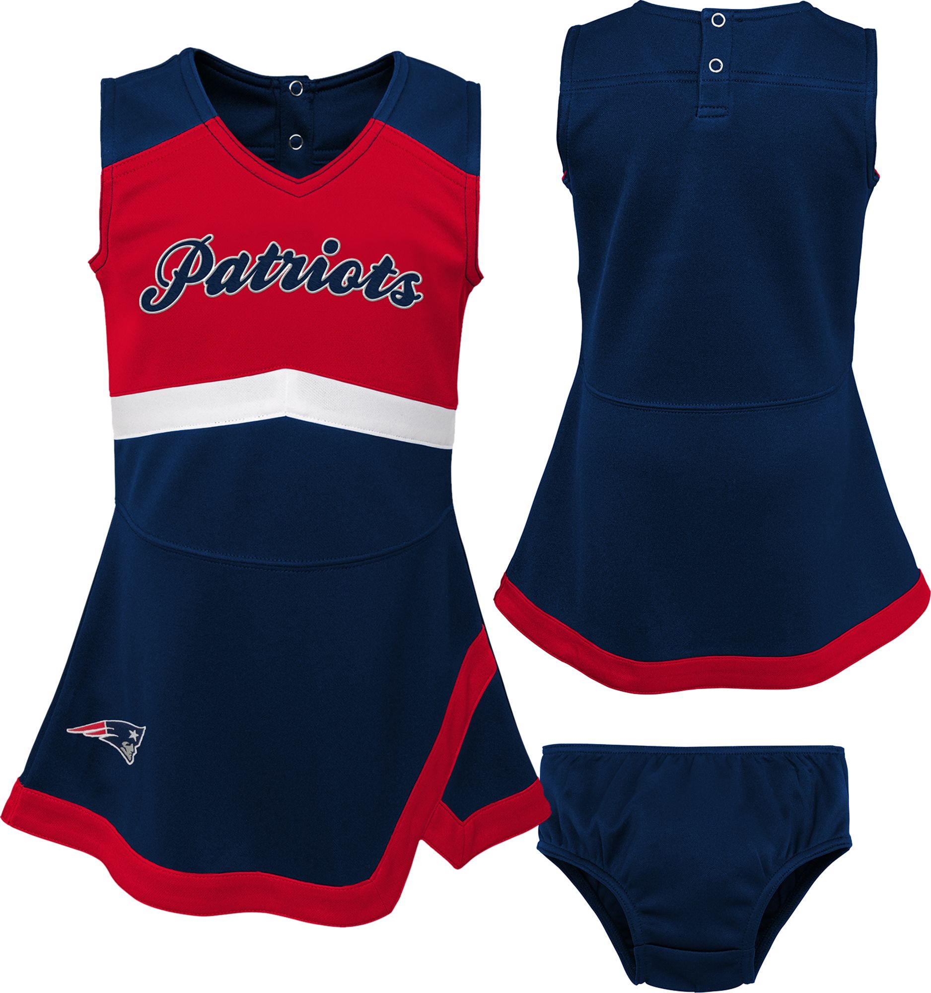 NFL Team Apparel Toddler New England Patriots Cheer Dress product image
