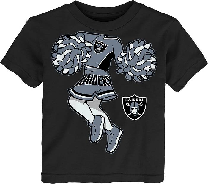 NFL Team Apparel Toddler Las Vegas Raiders Cheerleader Black T