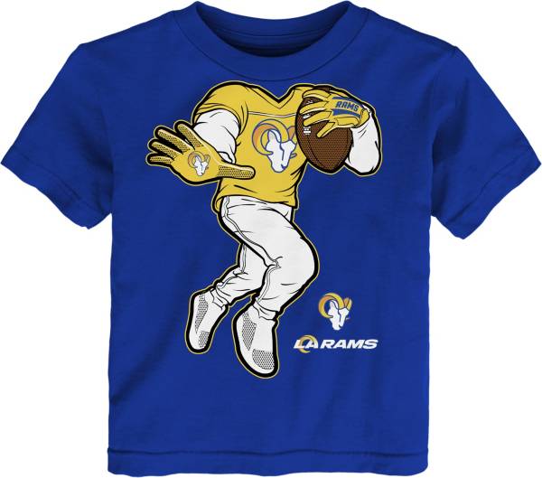 NFL Team Apparel Toddler Los Angeles Rams Stiff Arm Royal T-Shirt