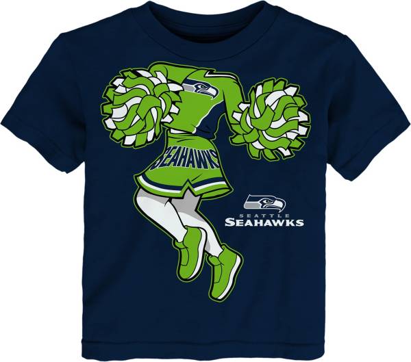 NFL Team Apparel Toddler Seattle Seahawks Handoff Navy T-Shirt